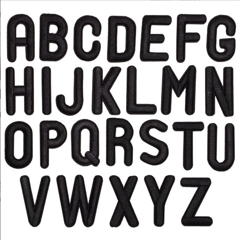 Wholesale A-Z alphabet embroidery patch